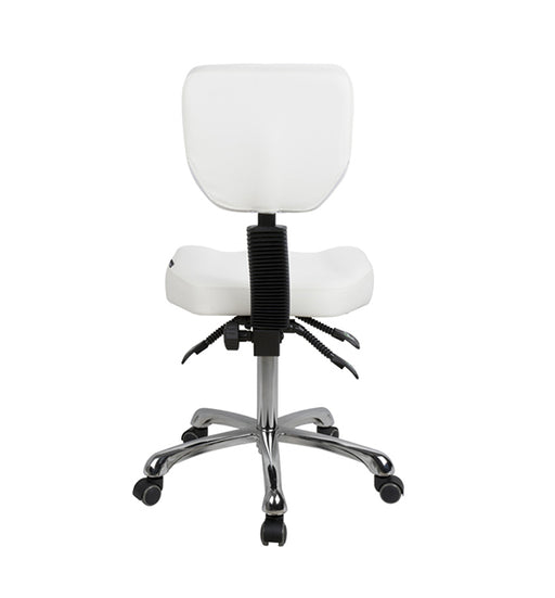 Med-Resource 945 Deluxe Medical Stool with Backrest - Back View
