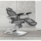 Med-Resource 646-ETS Power Procedure Table with Swivel and Stirrups - Grey Upholstery
