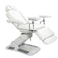 Med-Resource 646-ETS Power Procedure Table with Swivel and Stirrups - White Upholstery