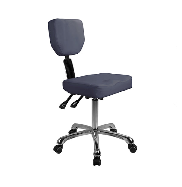 Med-Resource 945 Deluxe Medical Stool with Backrest